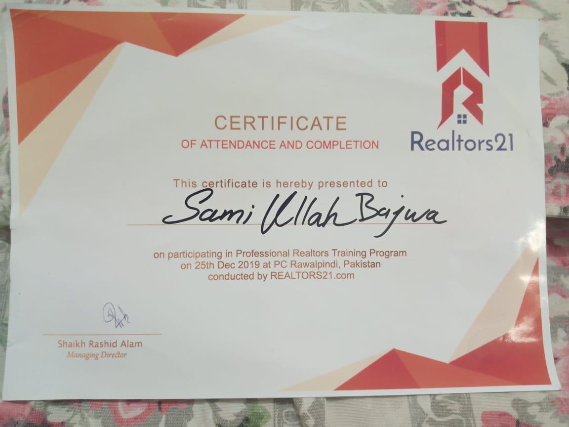 Realtors21 Certificate - Professional Realtors Training