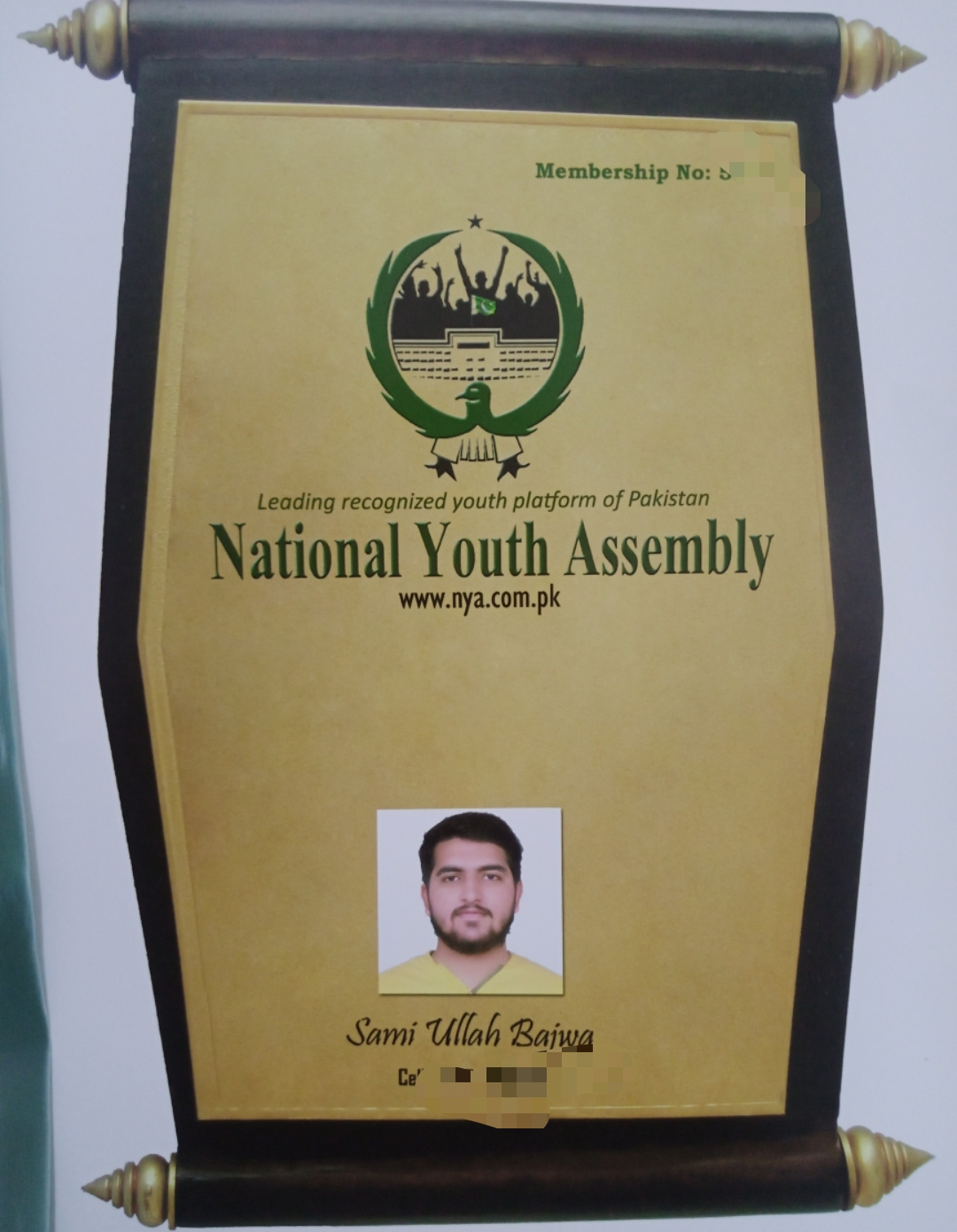 National Youth Assembly Plaque