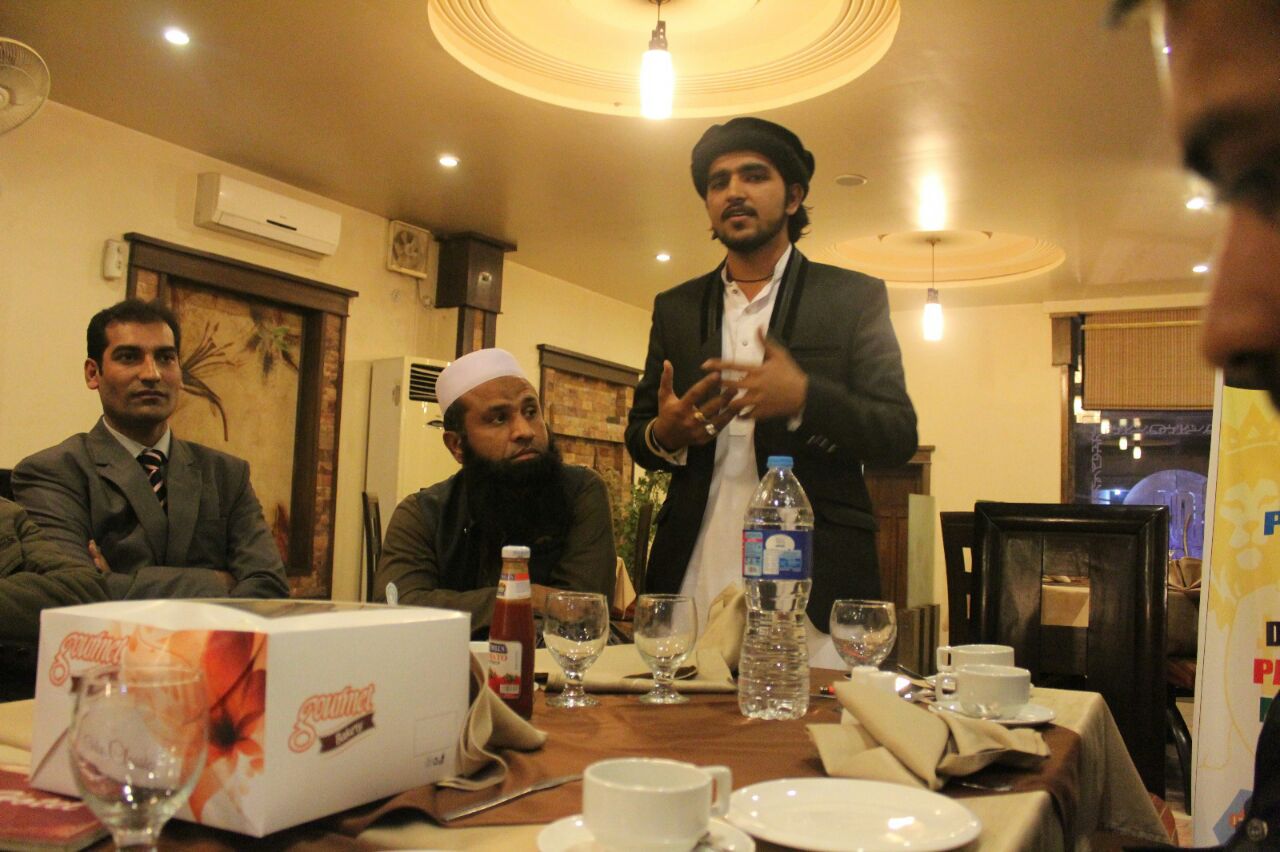 Speaking at a seminar or event